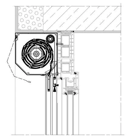 technische zeichnung der deutschen vorbaurollladensysteme