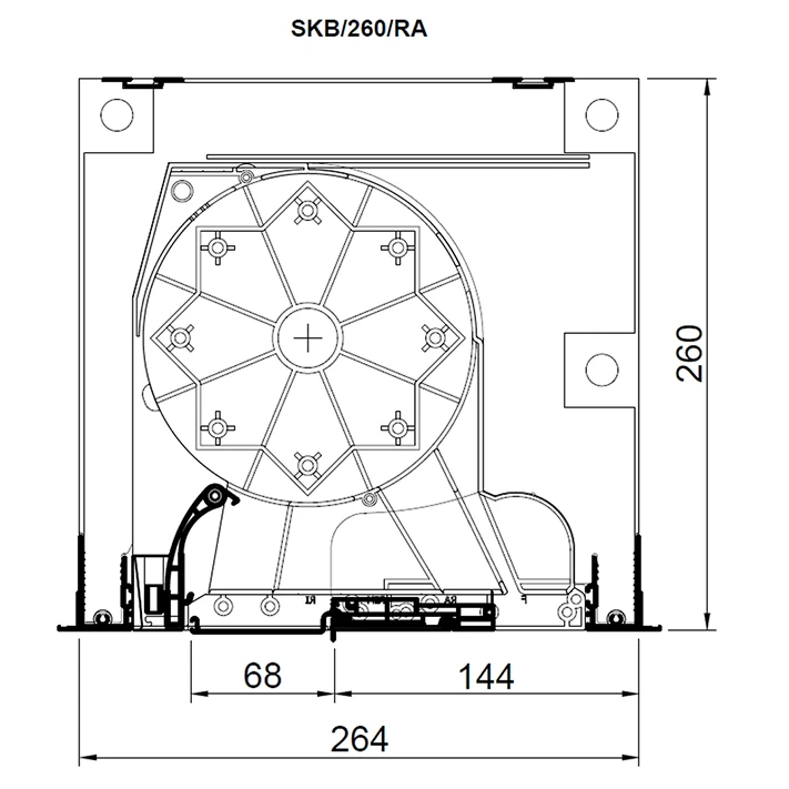 technische zeichnung von deutschland skb styroterm serie aufsatzrollladen system